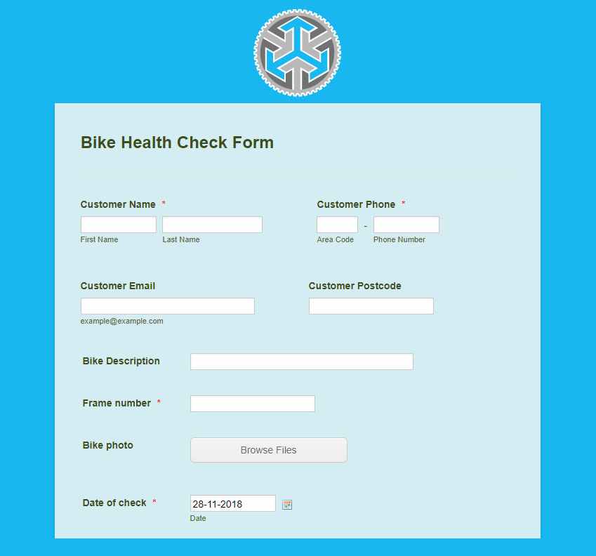 Bike Health Check Form